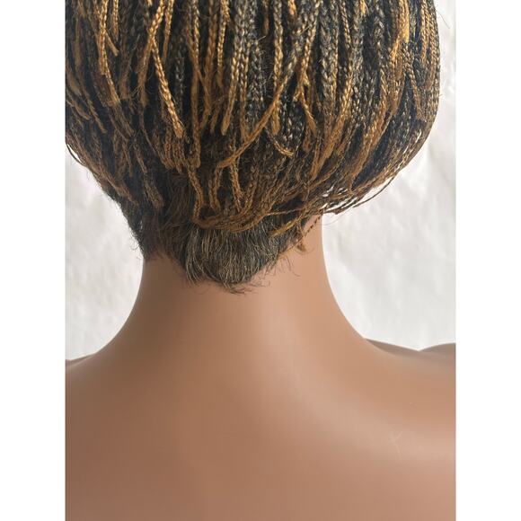 Micro Braids asymmetrical Bob Wig w/Lace part by Especially Yours® color T27B - Picture 4 of 7